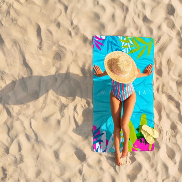 Pre-Printed Sample Hoppla Hula Beach Towel - Dual Branding - Image 5