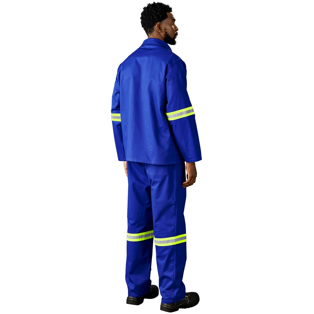 Artisan Premium 100% Cotton Jacket - Reflective Arms - Yellow Tape - Image 7