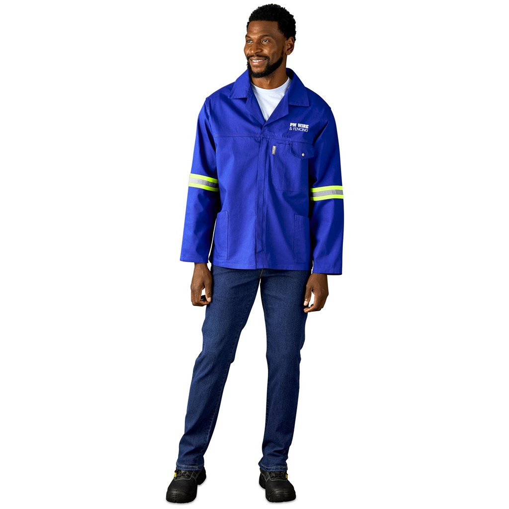 Artisan Premium 100% Cotton Jacket - Reflective Arms & Back - Yellow Tape - Image 9