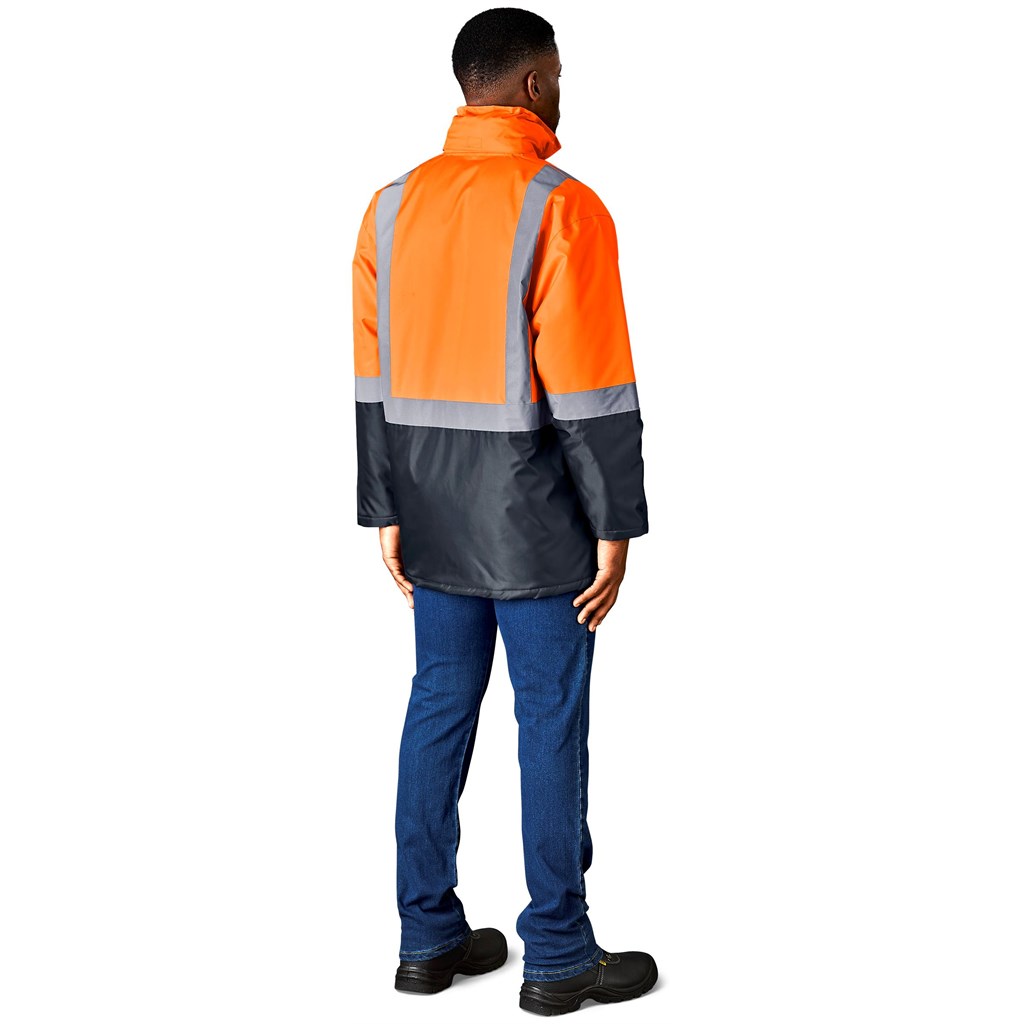 Hazard Padded Two-Tone Hi-Viz Reflective Jacket - Image 9