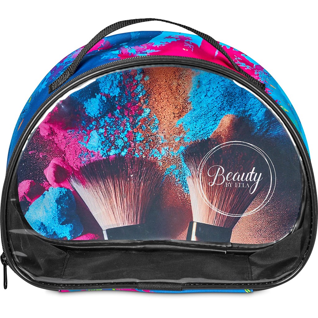 Pre-Printed Sample Hoppla Aloe Toiletry Bag With PVC Front Window - Image 4